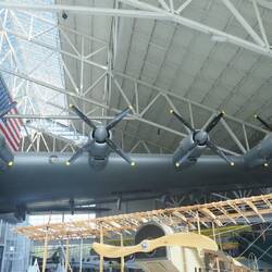 Eight powerful prop motors drive the plane