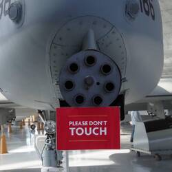 The 30mm rotary canon in the nose of the Warthop