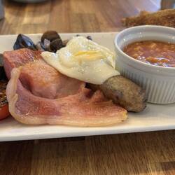 Janette's 'small' English breakfast' in Knaresborough