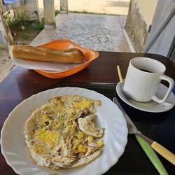 So nach dem ganzen Stress Frühstück im Senegal. 😁😁🤩😋😋
