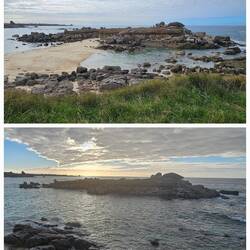 "Unsere" Insel bei Ebbe und Flut 🏖