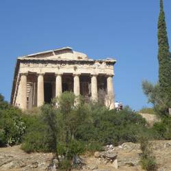 Temple in the agora