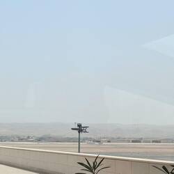 Hot dusty Muscat Airport