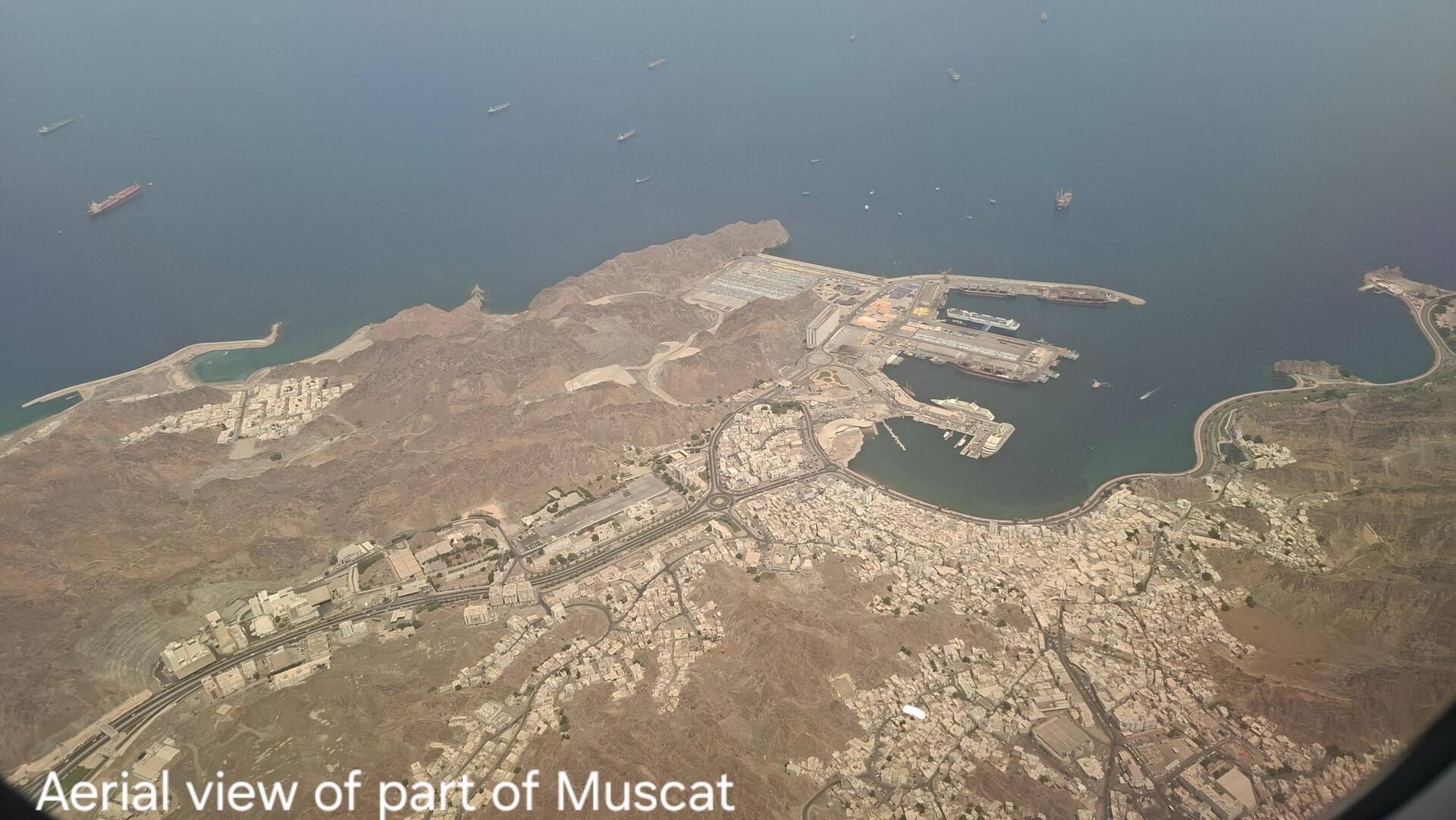 Muscat from the plane
