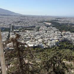 Aussicht auf Athen vom Hausberg