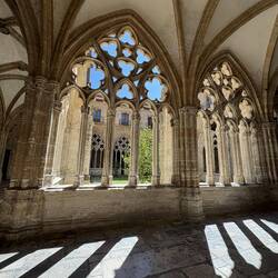 The cloister area was peaceful