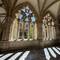 The cloister area was peaceful