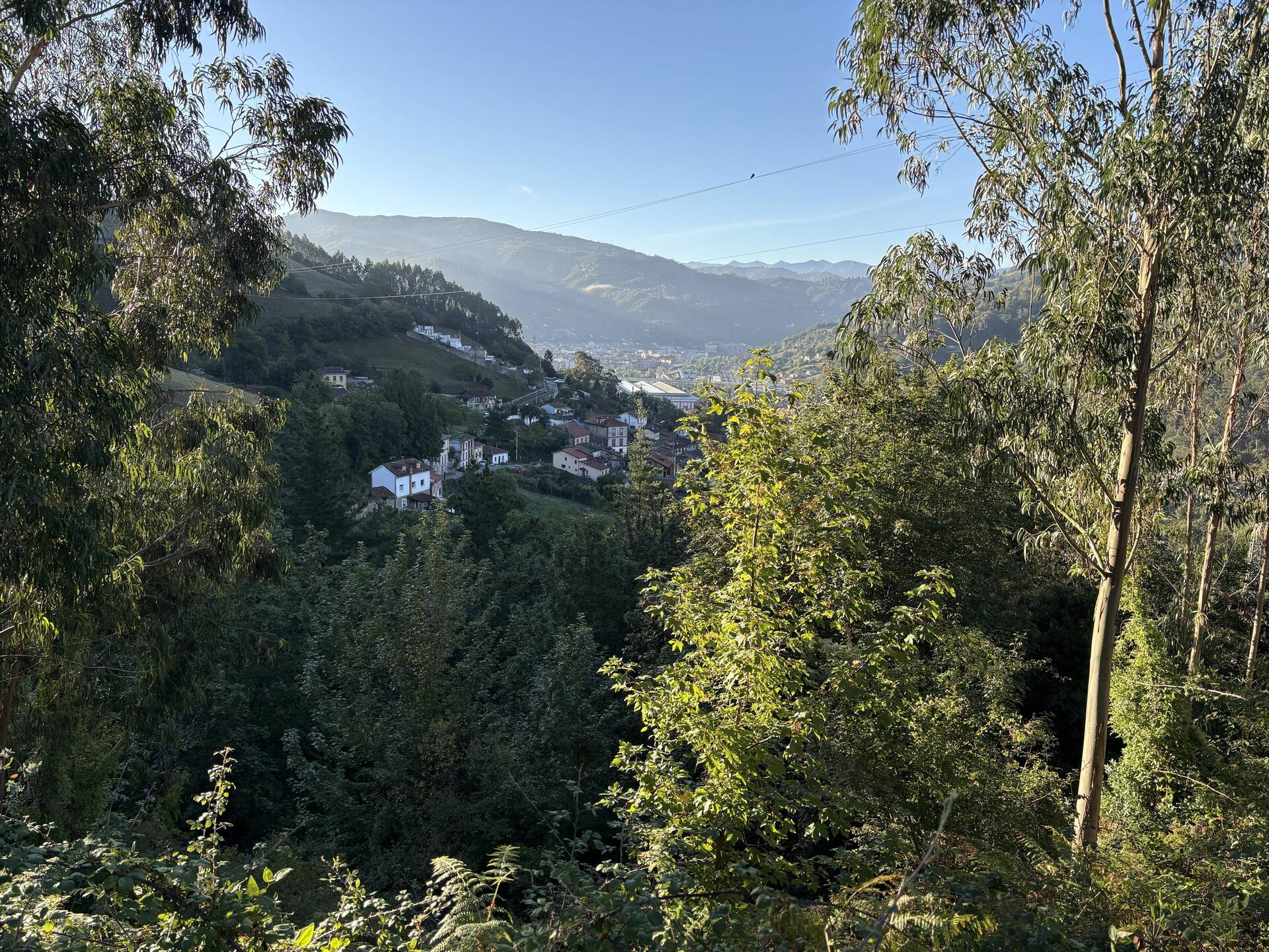 Climbing up out of Mieres