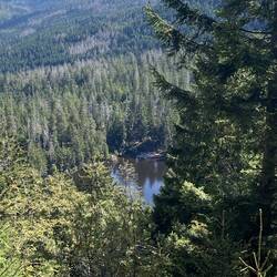 Blick zum kleinen Wildsee. 200 hm unterhalb