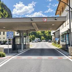 Grenze Österreich-Italien auf dem Plöckenpass