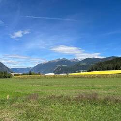 Die Landschaft wird "lieblicher".