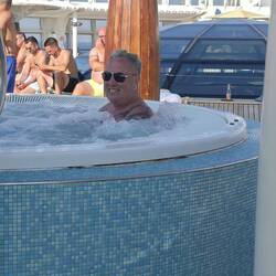 Das waren wieder Schritte. Also relaxen im whirlpool