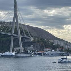 Go under this big bridge