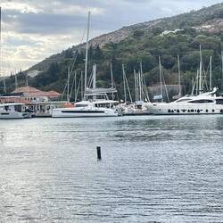 Along the inlet