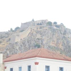 Venetian fort on hill behind Nafplion