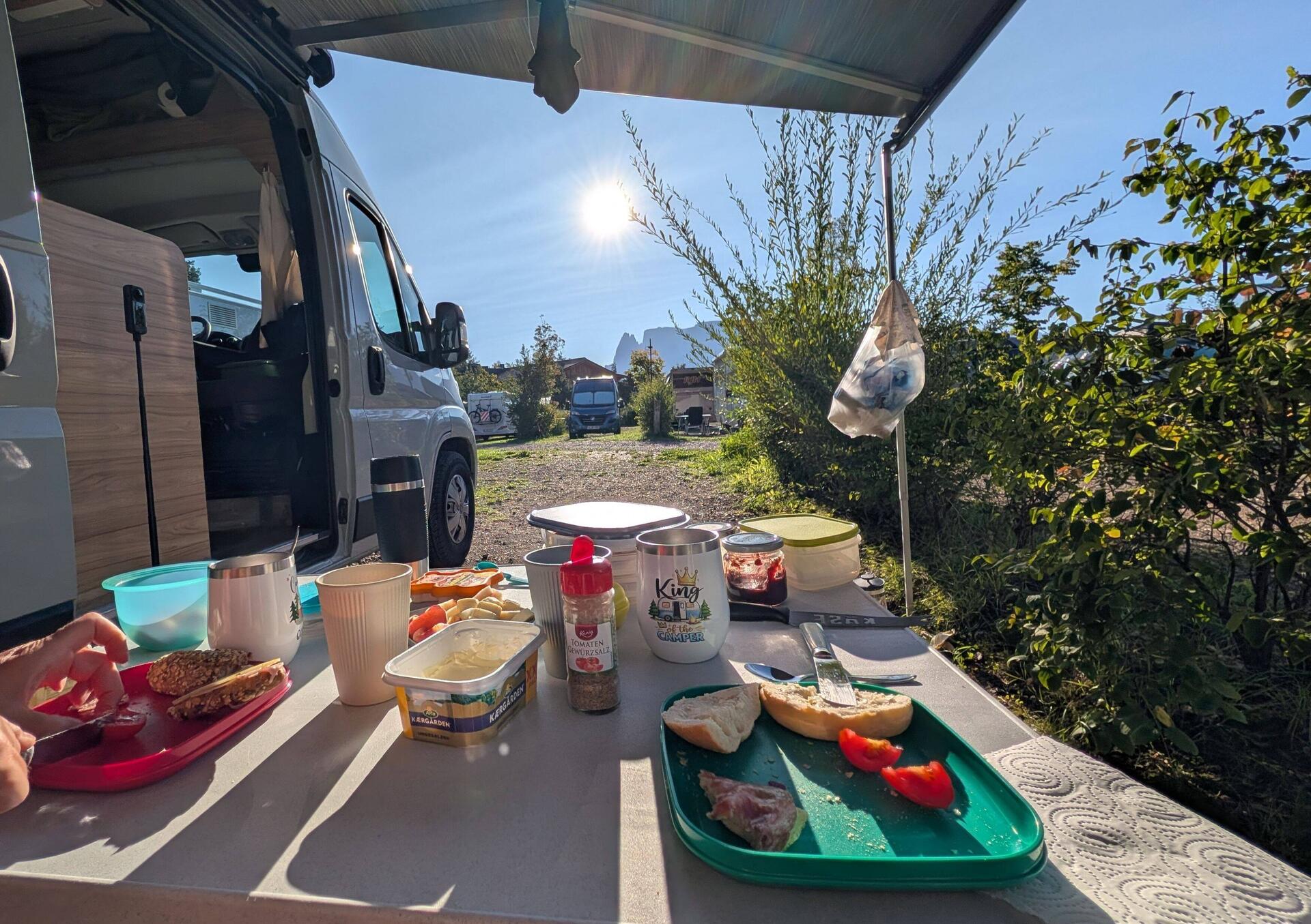 Letzte Mal Frühstück auf der Schartner Alm