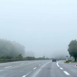 Heute war der Himmel wolkenverhangen