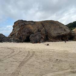 I don't know if this rock is named, but it looks like an elephant laying down.
