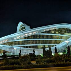 Lights up at night with a moving caravanserai.