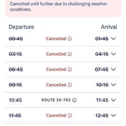 Schock am Abend - die geplante Fähre für den nächsten Tag gecancelt? 😱😱😭???
