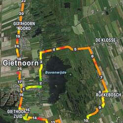Die Tour war 25 km lang, oh Wunder ohne Höhenmeter 😆
