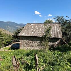 Blick zurück auf das Wohnhaus