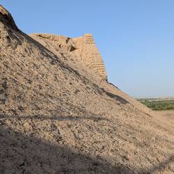Massive Mudbrick Engineering - Old Nisa’s defensive ramparts - 9m thick