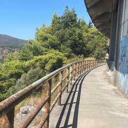Our passage around the tunnel