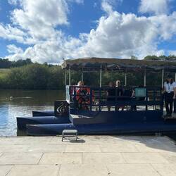 Boat ride on the lake at Leeds Castle