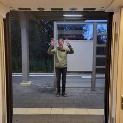 Der liebe Wolli hat mich zum Bahnhof gebracht.
