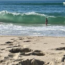 Et il continue à jouer dans les vagues 😂 Incorrigible 😂