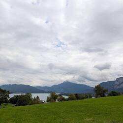 Mondsee in Sicht
