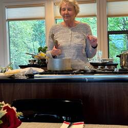 Krista cooked us marvelous meal.