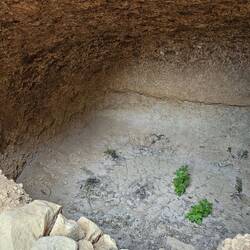 Inside a chamber tomb