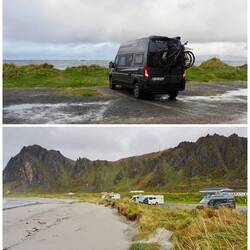 Campingplatz Mittnattsol in Bleik