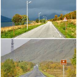 Andoya begrüßt uns erstmal mit vielen Wolken und kleineren Schauern...