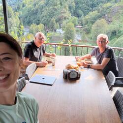 Und das ist ein Selfie mit Gamza, der netten Köchin