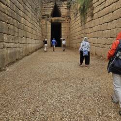 Entrance to tholos called 'treasury of Atreus' by Schleimann