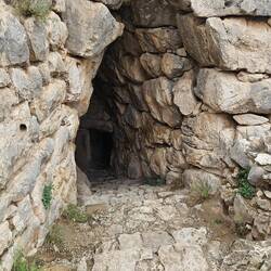 Entrance to 'secret passage' 100 steps down to a cistern