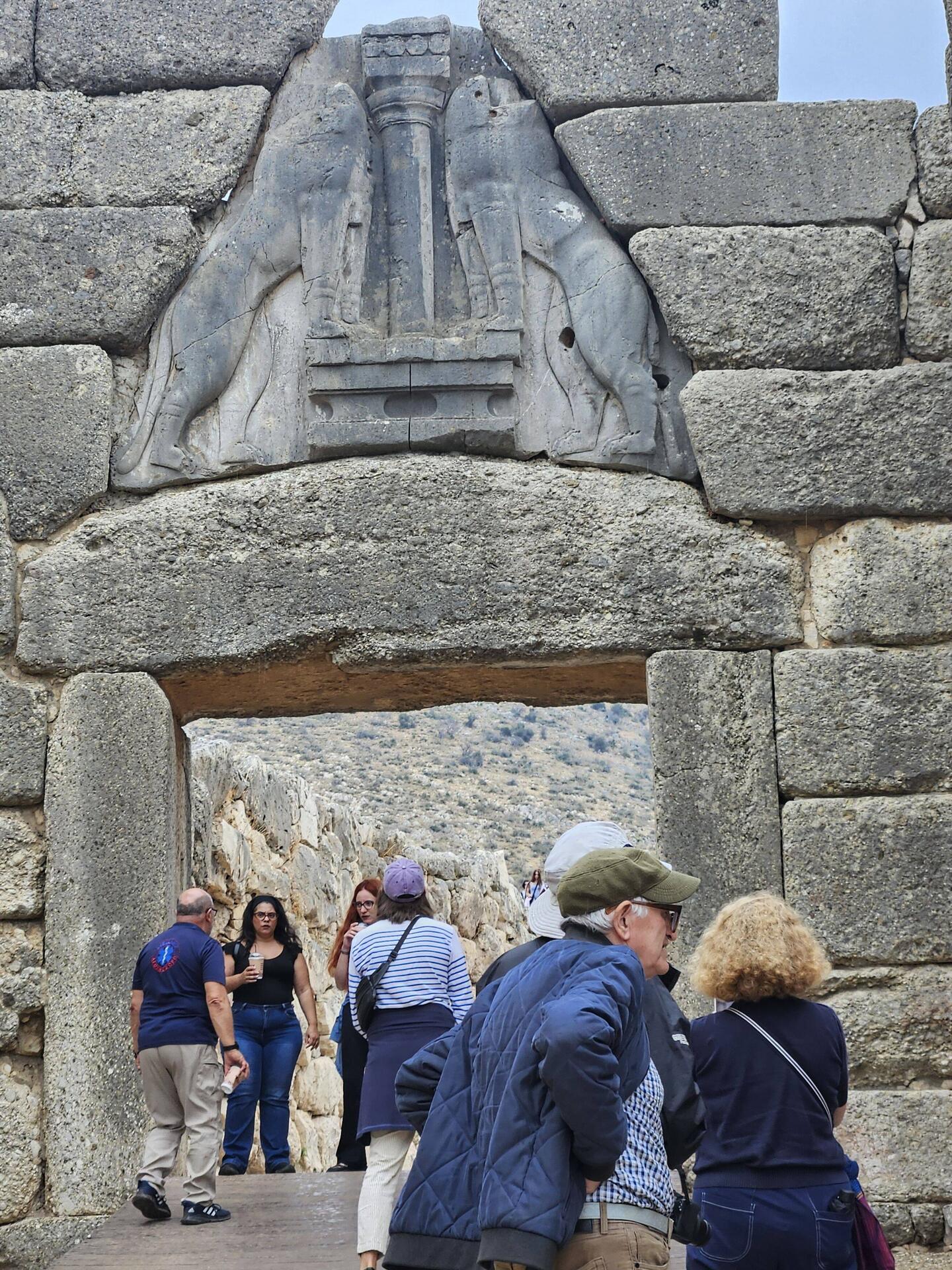 Lion gate entrance to Mycenae
