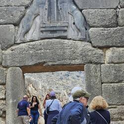 Lion gate entrance to Mycenae
