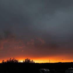 Feuerwerk nach dem Regen