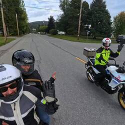 Riding with mom
