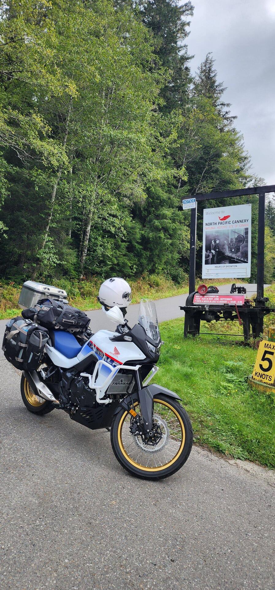 The bike sneaks into all the pics
