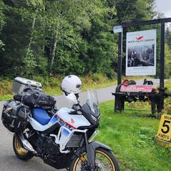 The bike sneaks into all the pics