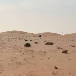 Unser Stellplatz hinter der Düne