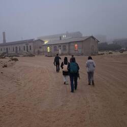 We arrived in mist and fog which have this place a very different feel