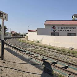 The railway looks as if it hadn't been used for sges