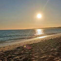 The beach.