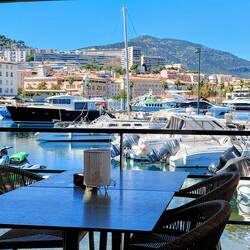 Looking across the marina towards the town of Ajaccio